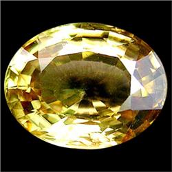 3.27ct Amazing Oval Light Yellow Green Zircon (GEM-14055)