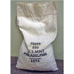 1974P RARE Lincoln Cent Mint Bag of 5000 Choice/GEM Uncirculated (COI-5983)