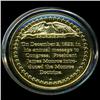 Image 2 : .75oz Franklin Mint PR70 DCAM 24k plated Sterling Silver Round History of the American Presidency J.