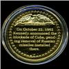 Image 2 : .75oz Franklin Mint PR70 DCAM 24k plated Sterling Silver Round History of the American Presidency J.