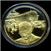 Image 1 : .75oz Franklin Mint PR70 DCAM 24k plated Sterling Silver Round History of the American Presidency H.