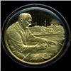 Image 1 : .75oz Franklin Mint PR70 DCAM 24k plated Sterling Silver Round History of the American Presidency F.