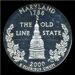 2000S US MD Silver Quarter Graded PR70 DCAM (COI-5428)