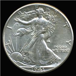 1941 Walking Liberty Half Dollar Choice+ Unc (COI-6316)