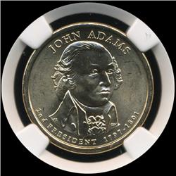 2007P Adams Prez Dollar NGC Graded Super Gem MS65 GEM (COI-6384)