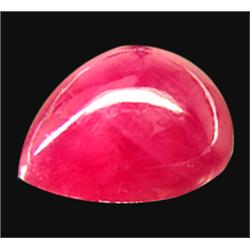 6.29ct Top AAA Pear Cabochon Pink Red Ruby Mogok  (GEM-14378)