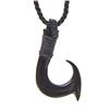 Image 1 : Rare Buffalo Horn Hawaiian Fishhook Pendant Choker (JEW-280)