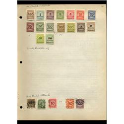 1923 Germany Hand Made Stamp Collection Album Page 21 Pieces (STM-0063)