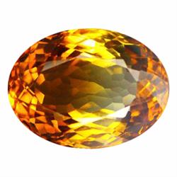46.85ct AAA Bi Color Oval Cut Citrine Brazil  (GEM-20065)