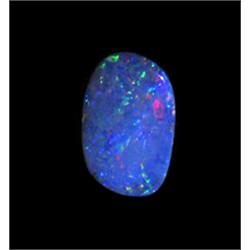 9ct Australian Black Opal Doublet Full Fire (GEM-20384)