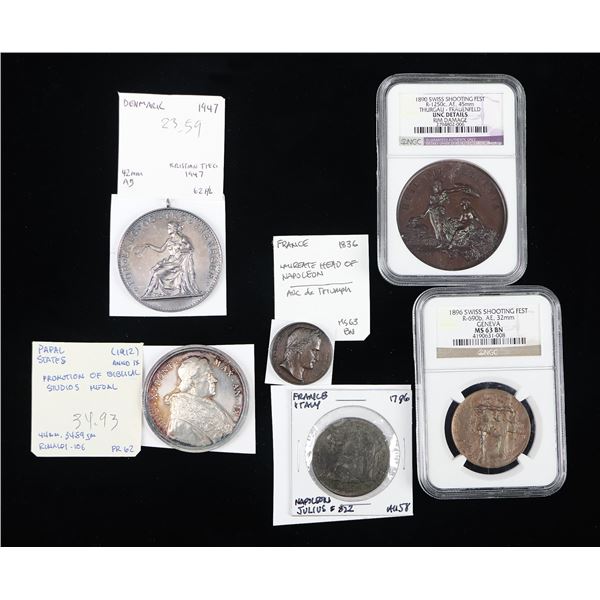 Europe. Group of Medals, late 18th-20th Century.,