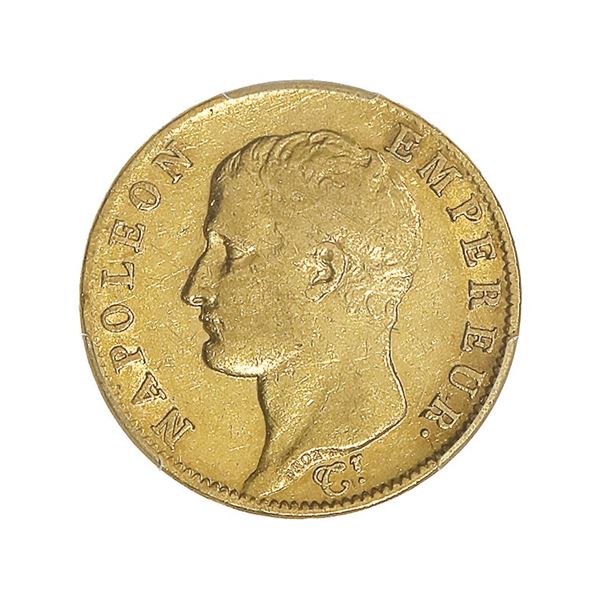 France. Napoleon, as Emperor (1804-1814). Gold 20 Francs, 1806 A. Paris PCGS XF45,