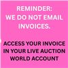 Image 1 : WE DO NOT EMAIL INVOICES