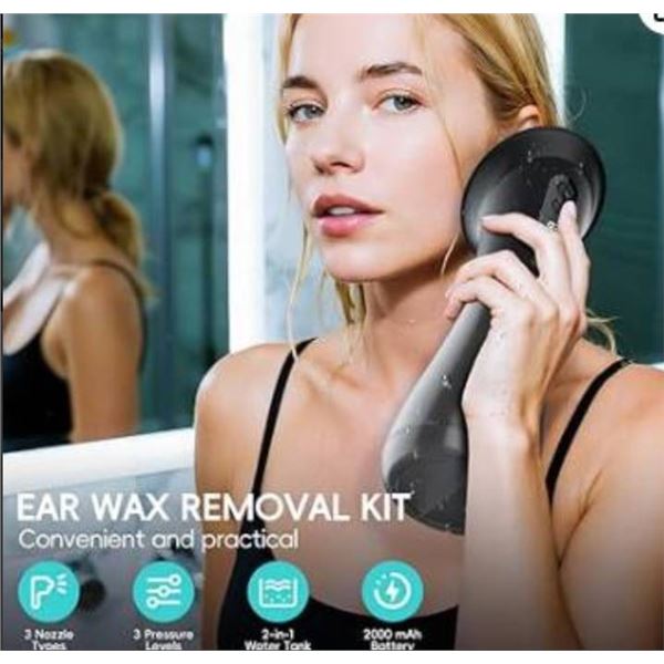 E80-C Powered Ear Wax Remover With 2-In-1 Water Tank
