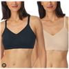 Image 1 : Halston Seamless Bra 2-Pack, Size S/P, Blue