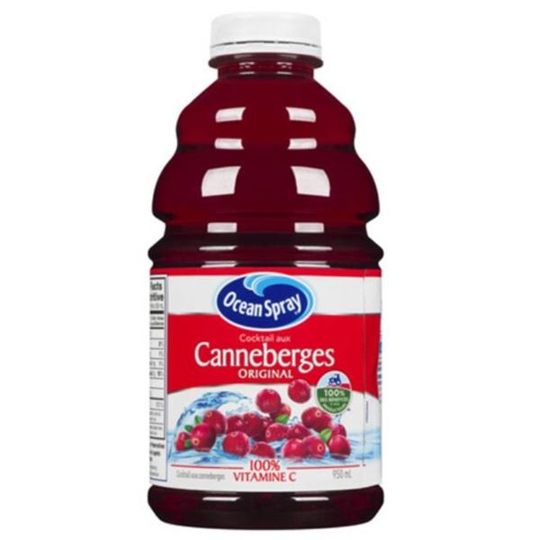 10 Ocean Spray Cranberry Cocktail 950ml Bottles