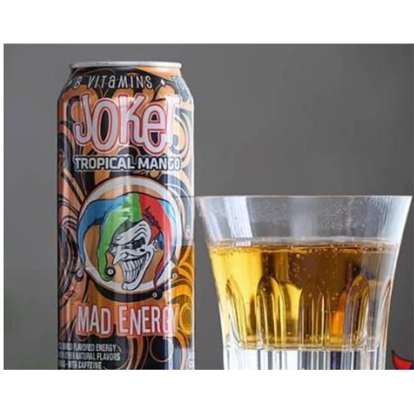 Joker Mad Energy Tropical Mango 473 mL Cans (12-Pack)