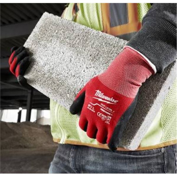 2 pair - Milwaukee Cut Level 1 SmartSwipe Gloves , Size XXL, 11 Inch