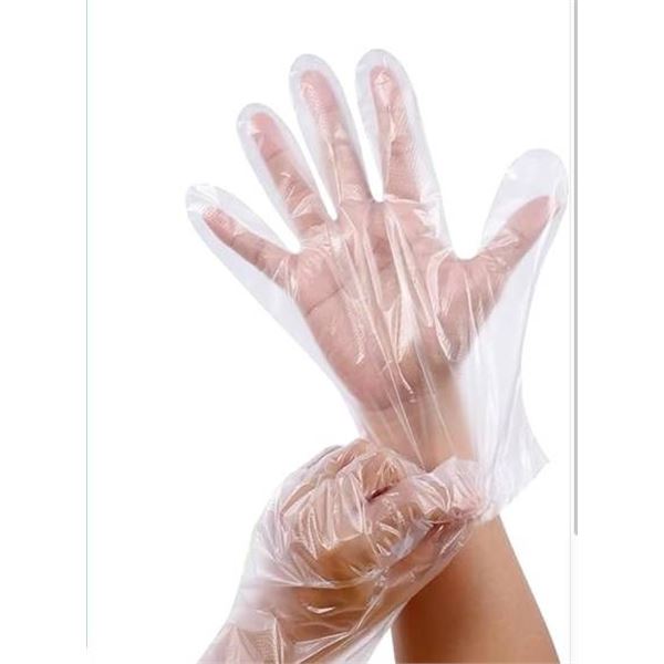 Viking Poly Disposable Gloves, Powder-Free, Size M/M, 500 Count