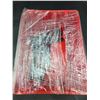 Image 4 : Stacking Red Plastic Storage Bin with Contents