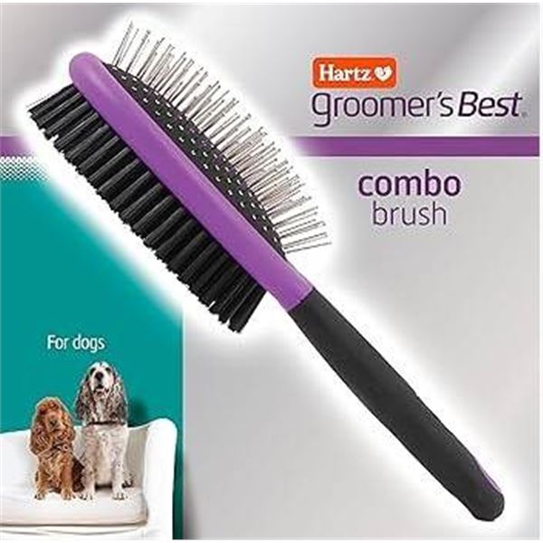 Groomer's Best Hartz Brush for Dogs and Cats with Dual Sides