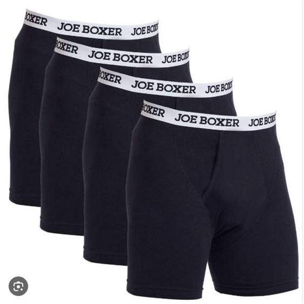 Joe Boxer Men's M Boxer Briefs 4-Pack 100 Percent Cotton