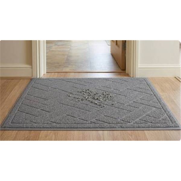 Purple Pet Jumbo Mat for Doorway - Litter Box, Front Porch- Grey