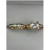 Image 6 : Ladies 14K GP Princess Cut 1.2 Carat Solitaire Wedding ring set
