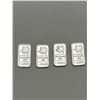 Image 2 : Lot of Four 1-Gram .999 Fine Silver Maple Leaf Bars