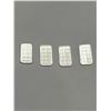 Image 5 : Lot of Four 1-Gram .999 Fine Silver Maple Leaf Bars
