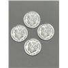 Image 2 : Lot of 4 Four 1 Gram .999 Silver USA rounds