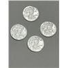 Image 5 : Lot of 4 Four 1 Gram .999 Silver USA rounds