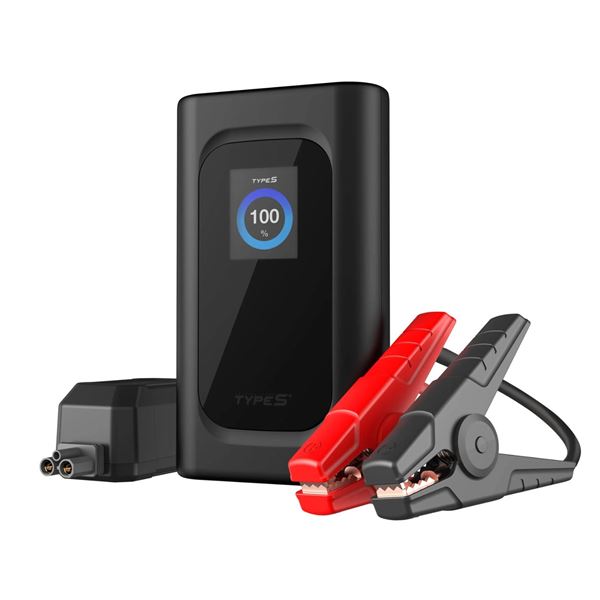 Type S Jump Starter with PowerGuide Assistance and Power Bank Functionality