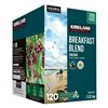 Image 1 : Kirkland Signature Breakfast Blend Organic Coffee, 120 K-Cups, 3.12 kg