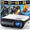 Image 1 : HAPPRUN Native 1080P Bluetooth Projector