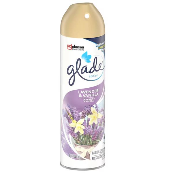 Glade Air Freshener Lavender & Vanilla 7 x 227g Aerosol Cans