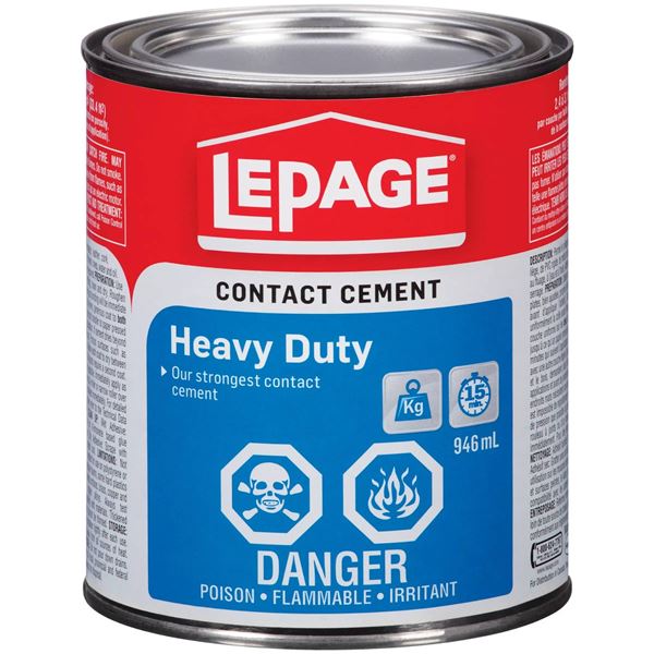 LePage Heavy Duty Contact Cement, 2 x 946 ml