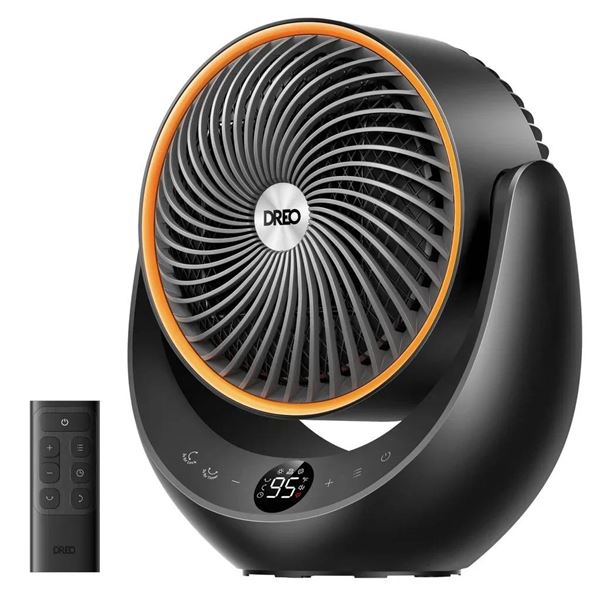 Dreo Whole-Room Ceramic Heater and Circulator with 12-Hour Timer