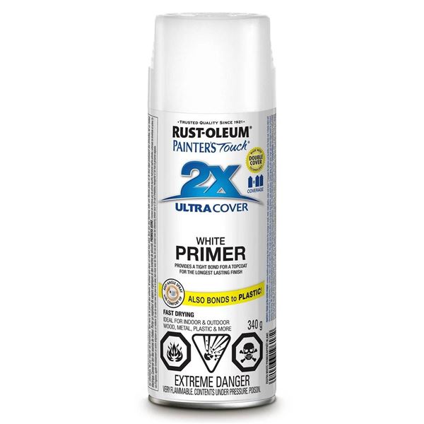 Rust-Oleum Painter's Touch 2X Ultra Cover White Primer 340g - Set of 3