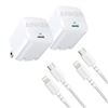 Image 1 : Anker 30W USB-C to Lightning Cable (2-Pack)