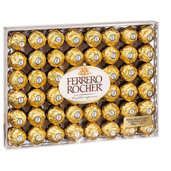 Ferrero Rocher Fine Hazelnut Chocolates 600g - 48 Count