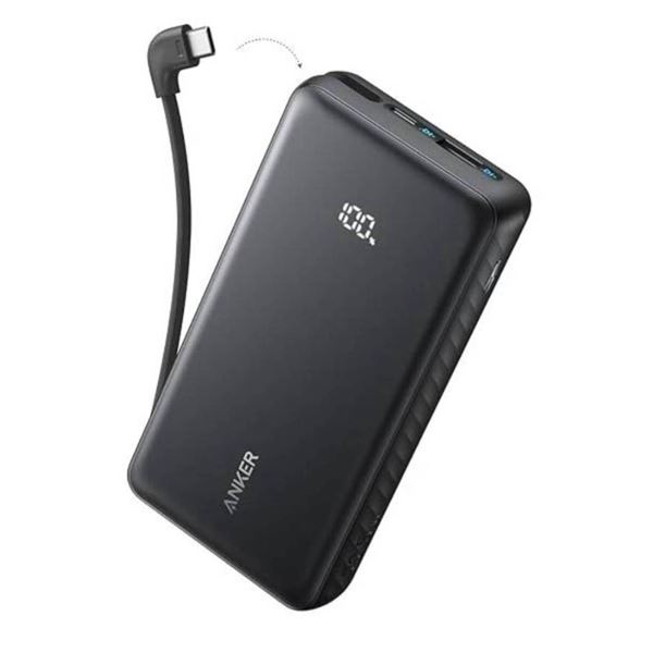 Anker A1691 Zolo Power Bank 20K/30W with Built-in USB-C Cable