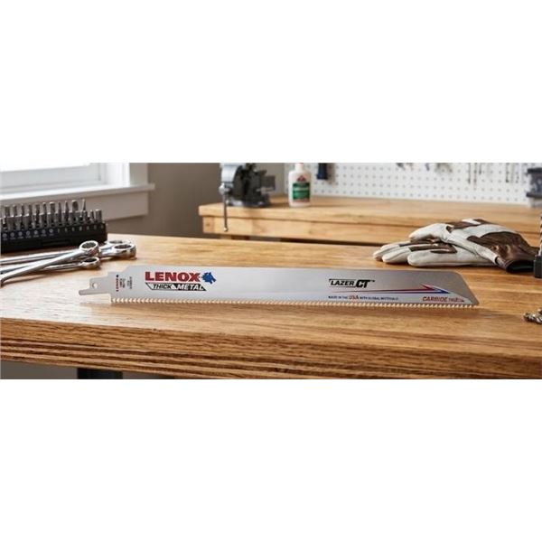 Lenox 12 Inch 8 TPI Carbide Tip Reciprocating Saw Blade, Thick Metal