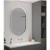 Image 1 : Artika Royce Oval LED Wall Mirror With Integrated Defogger