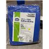 Image 2 : Project Source Blue Tarp 20 ft x 30 ft 3 Mil Lightweight