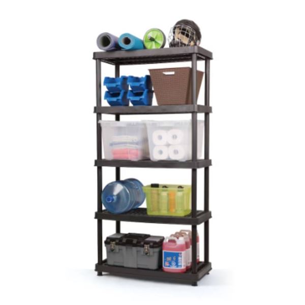 TuffStore Resin Shelving Unit, 36 x 18 x 72 Inches, Holds up to 750 lbs