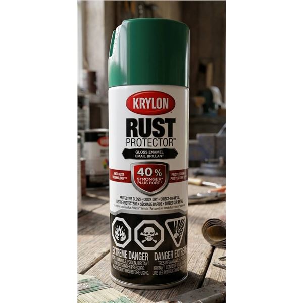 Krylon Rust Protector Spray Paint, 6 Cans, 340g Each
