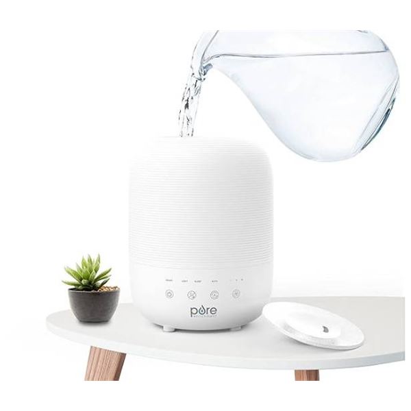 Lot of 2 Pure Enrichment Ultrasonic Cool Mist Humidifiers