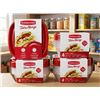 Image 1 : Lot of 4 - Rubbermaid TakeAlongs Square Containers, 4-Pack, 2.9 Cups
