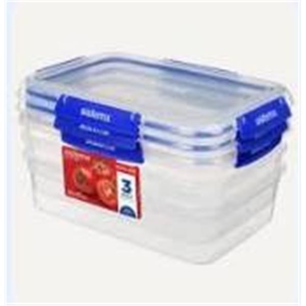 Sistema Klip It Plus 2 Liter Rectangle Food Storage Containers – Set of 6